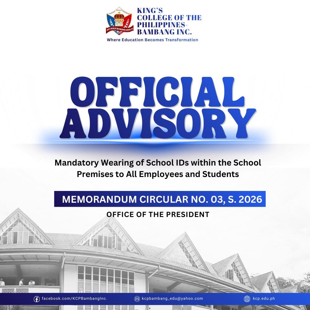 ADVISORY | Wearing of School IDs